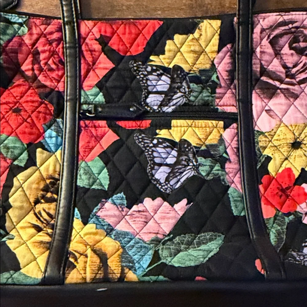 Vera Bradley Multicolor Floral Quilted Tote - Picture 6 of 8
